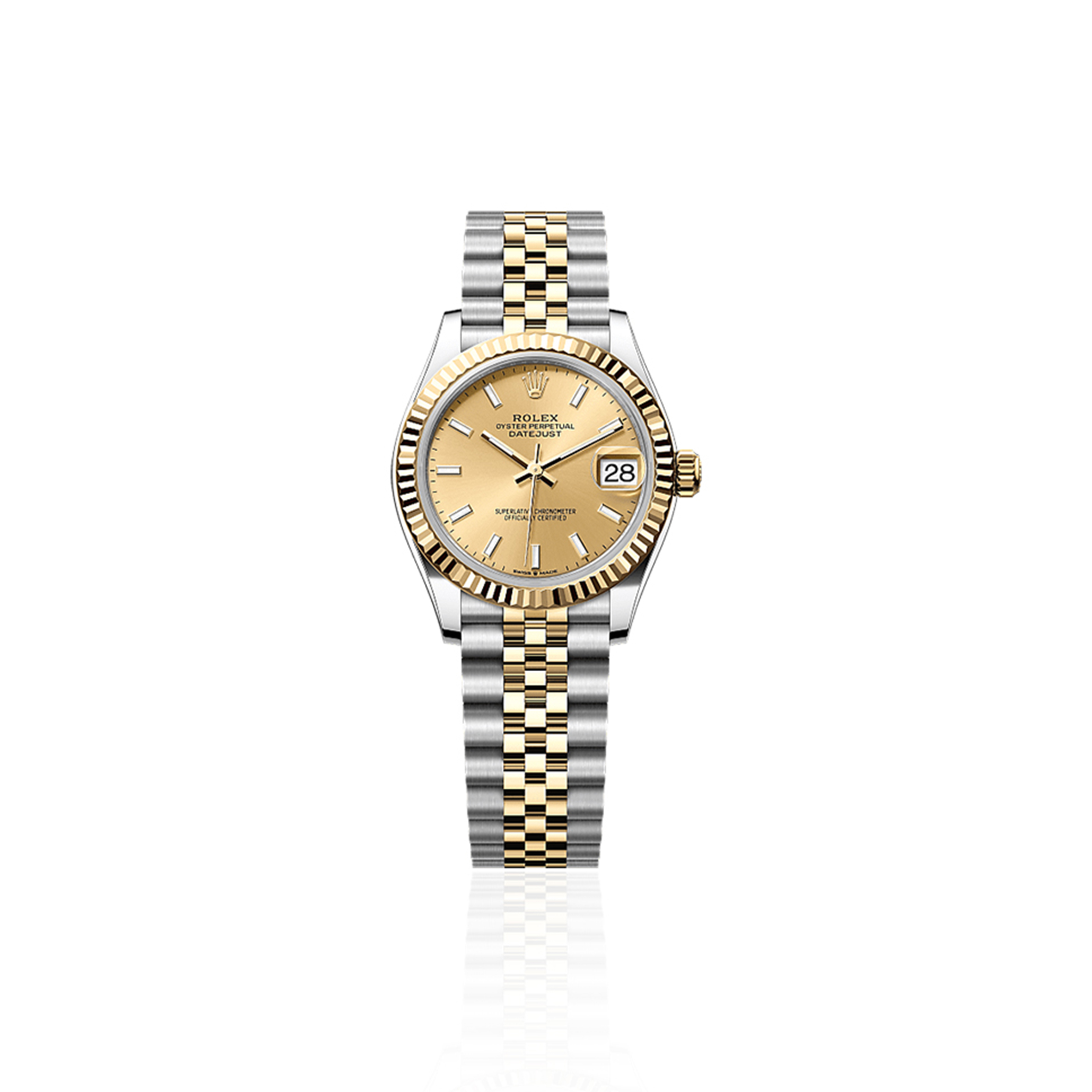 ROLEX DATEJUST OYSTER 31 MM OYSTERSTEEL AND YELLOW GOLD REFERENCE 278273